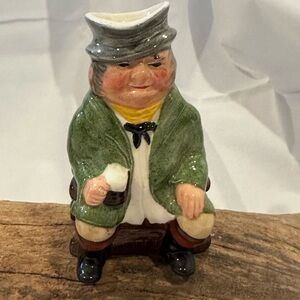 Kelsboro Ware "The Coachman" Toby Jug Mini Pitcher